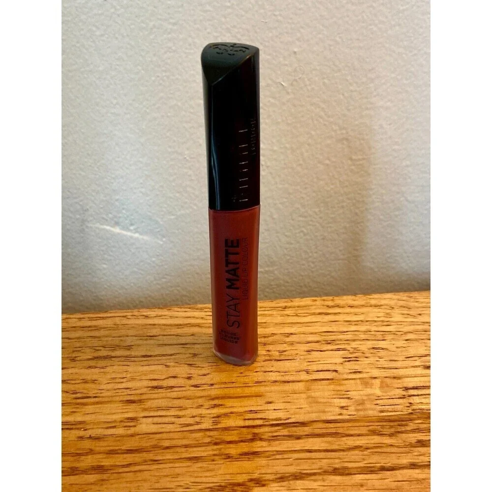 Rimmel Stay Matte Liquid Lip Colour, Trust You, 0.21 oz Purple Red Deep New